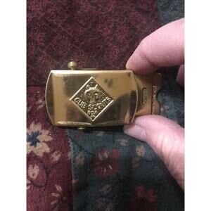 VINTAGE CUB SCOUT (BSA) BRASS BELT BUCKLES